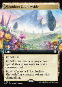 Latest Arrivals: Abundant Countryside (Extended Art) [Lorwyn Eclipsed Commander]
