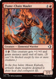 In Stock Foils: Flame-Chain Mauler [Lorwyn Eclipsed]