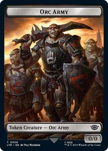 Tokens: Orc Army Token (06) [The Lord of the Rings: Tales of Middle-Earth Tokens]