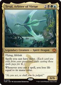 Promo Pack Cards: Teval, Arbiter of Virtue (Promo Pack) [Tarkir: Dragonstorm Promos]