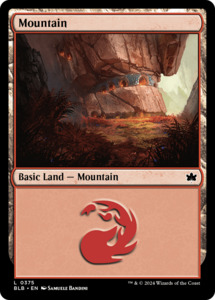 Fancy Basic Land: Mountain (0375) [Bloomburrow]