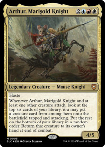 Latest Arrivals: Arthur, Marigold Knight [Bloomburrow Commander]