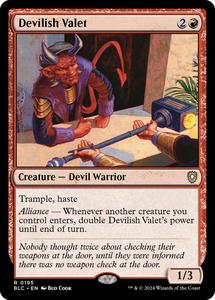 Latest Arrivals: Devilish Valet [Bloomburrow Commander]
