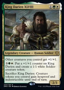Promo Pack Cards: King Darien XLVIII (Promo Pack) [Dominaria United Promos]