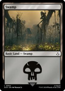 Fancy Basic Land: Swamp (0304) [Assassin's Creed]