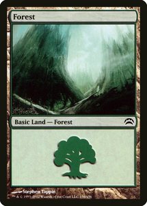 Fancy Basic Land: Forest (156) [Planechase 2012]