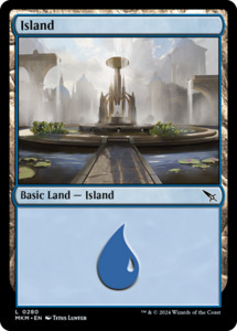 Fancy Basic Land: Island (0280) [Murders at Karlov Manor]