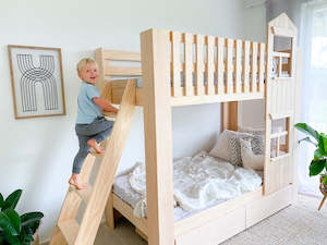 Bunk Beds Pine 2: Country bunk bed PINE
