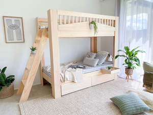 Bunk Beds Pine 2: Cozy bunk bed PINE