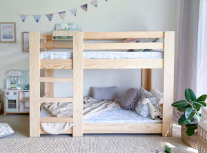 Low Bunk Beds Pine: Classic LOW bunk bed PINE