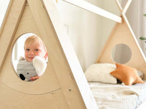 Single Beds Ply: Teepee Canopy floor bed