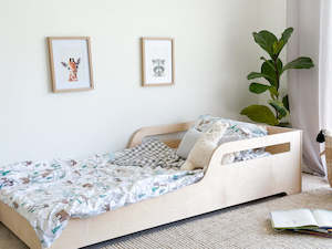 Montessori bed with cutouts PLY