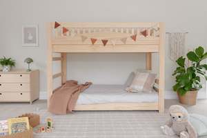 Cozy LOW Bunk Bed PINE