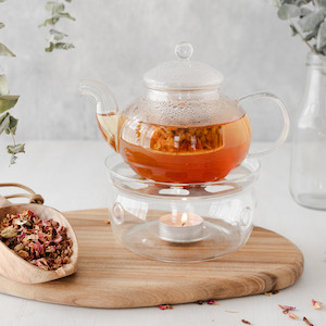 All: Glass Teapot and Warmer Set 450cc (Free Gift)