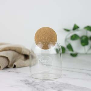 All: Glass Tea Jar with cork lid (Free Gift)