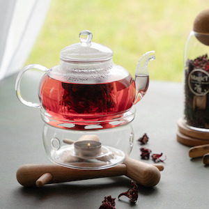All: Glass Teapot and Warmer Set 600cc (Free Gift)