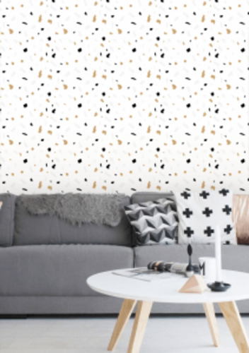 Contemporary Patterns: Terrazzo Black