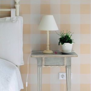 Check Pattern Peach