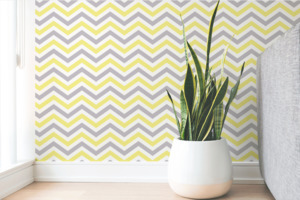 Contemporary Patterns: Chevron Pattern Yellow and Grey