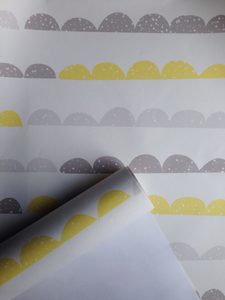 Half Moons Yellow and Grey