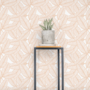 Floral and Tree Patterns: Jungle Jumbo in Peach