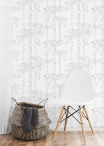 Contemporary Patterns: Banana Leaf Jungle Grey