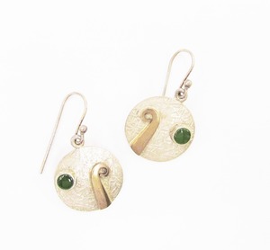 Bob Wyber: “Koru” Earrings by Bob Wyber