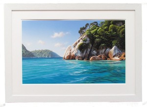 Framed prints: “Tonga Island” Framed Giclee by Peter Geen