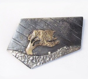Bob Wyber: “Lone Tree in Rainstorm” Brooch