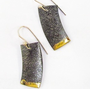Bob Wyber: Sterling Silver Earrings by Bob Wyber