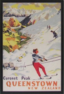 New Zealand Vintage Travel Poster “Queenstown”