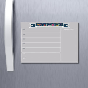 Magnetic Planners Organisers: Meal Planner Landscape Playful