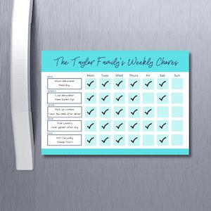 Family Chore Chart Option B