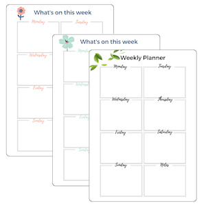 Weekly Planner Portrait