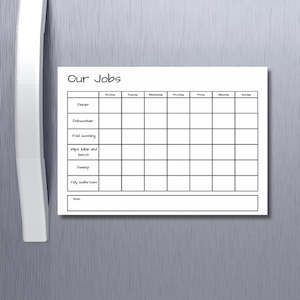 Family Chore Chart Option A