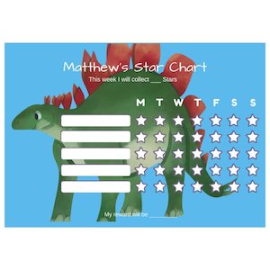 Kids Charts: Dinosaur Star Charts