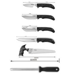 Knives: STEALTH 6 PC HUNTERS KNIFE SET