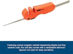 Accusharp 4-in-1 Knife and Tool Sharpener - Blaze Orange