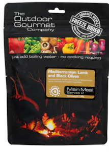 The Outdoors Hut: Mediterranean Lamb and Black Olives 190 Gm