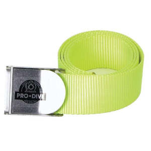 Saltwater Gear: Pro-Dive Extra Long Webbed Weightbelt - Fluro Yellow