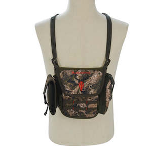 Sights And Optics: HUNTERRA BINO & RF EXTREME CADDY HARNESS IN BOULDER TERRIAN CAMO PATTERN