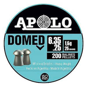 Air Guns: Apolo air Boss Domed 25cal 25grm pellets