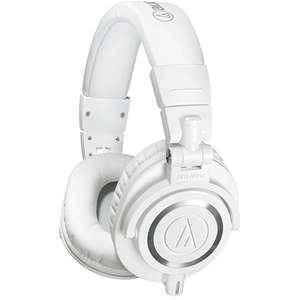 Audio Technica ATH-M50X Over-Ear Professional Monitor Headphones - White