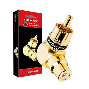 AUDIOQUEST Female RCA to Right Angle Male RCA