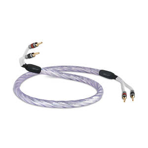 Cables: QED Signature Genesis Silver Spiral Speaker Cable Banana. Pair