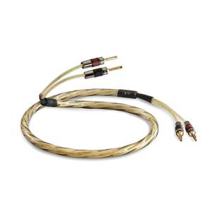 Cables: QED Reference Golden Anniversary XT Speaker Cables. Pair