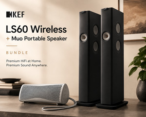 Kef: KEF LS60 Wireless + KEF Muo Portable Speaker Bundle
