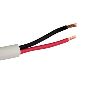Cables: SCP Pro Grade Speaker Cable 14 AWG 2 Core, White, Per Meter