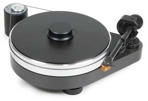 Av Sources: Pro-Ject RPM 9 Carbon Turntable with Ortofon Quintet Bronze Cartridge - Carbon Fibre Skin