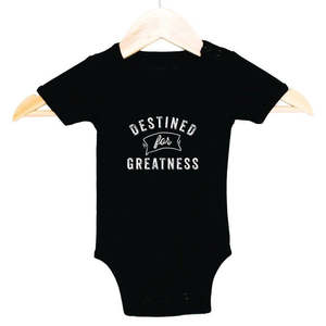 Summer Clearance: Destined for Greatness Onesie Black